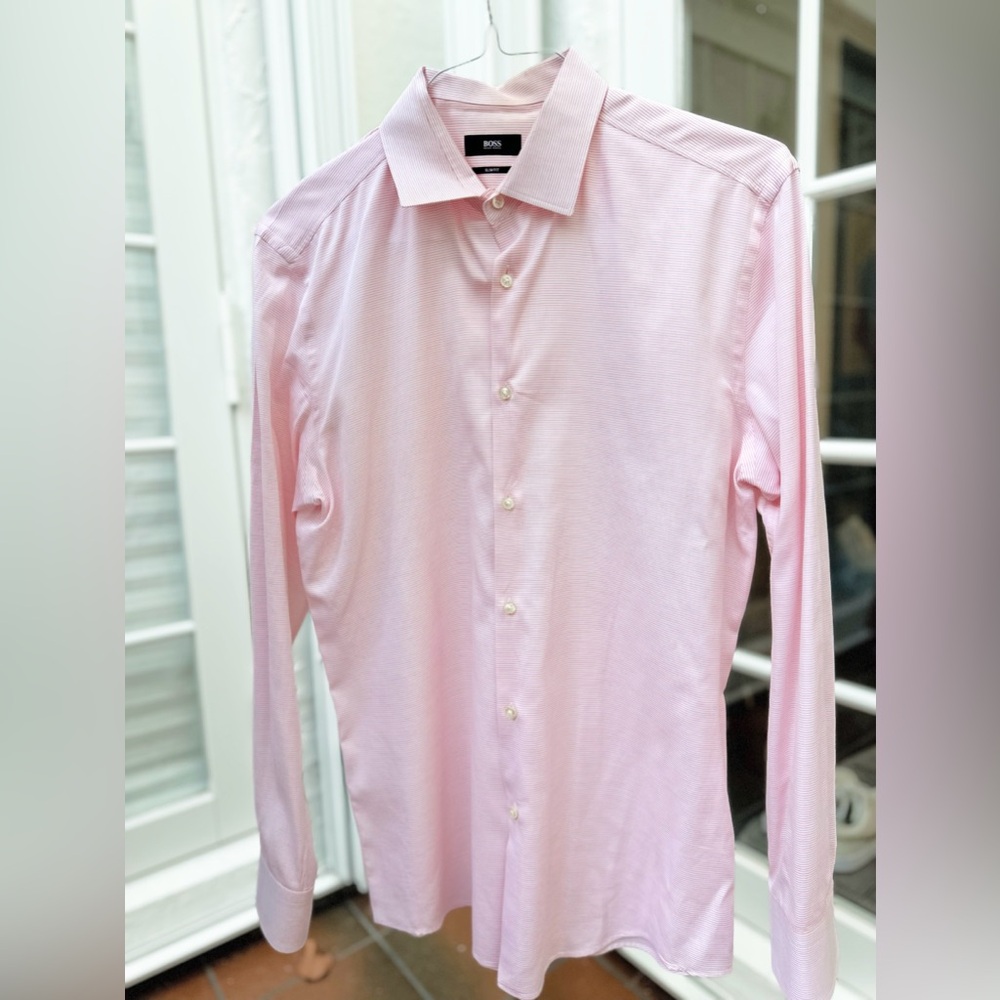 Men's Striped Pink Shirt